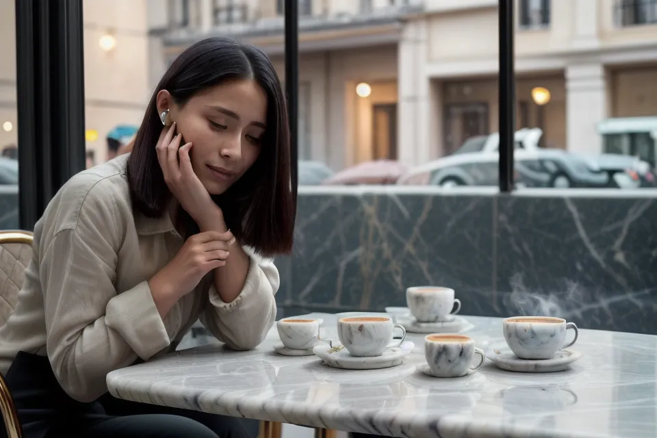 Espace de travail avec un ordinateur et des notes sur l'optimisation d'un profil Tinder