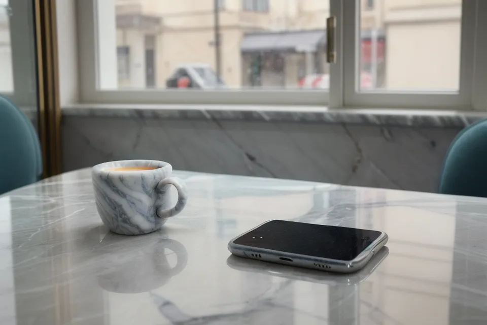 Gros plan d'un pouce sur un écran de smartphone illustrant le dating burnout lié aux applications de rencontre