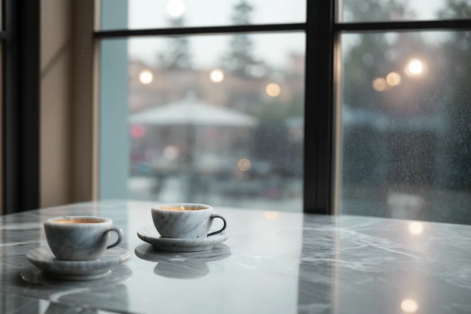 Écrire un message qui installe une tension sexuelle, clavier de smartphone dans un café