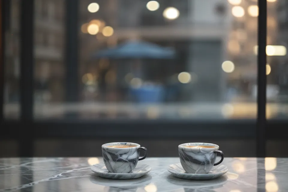 Pause avant de répondre sur une application de rencontre, verre d'eau glacée en été
