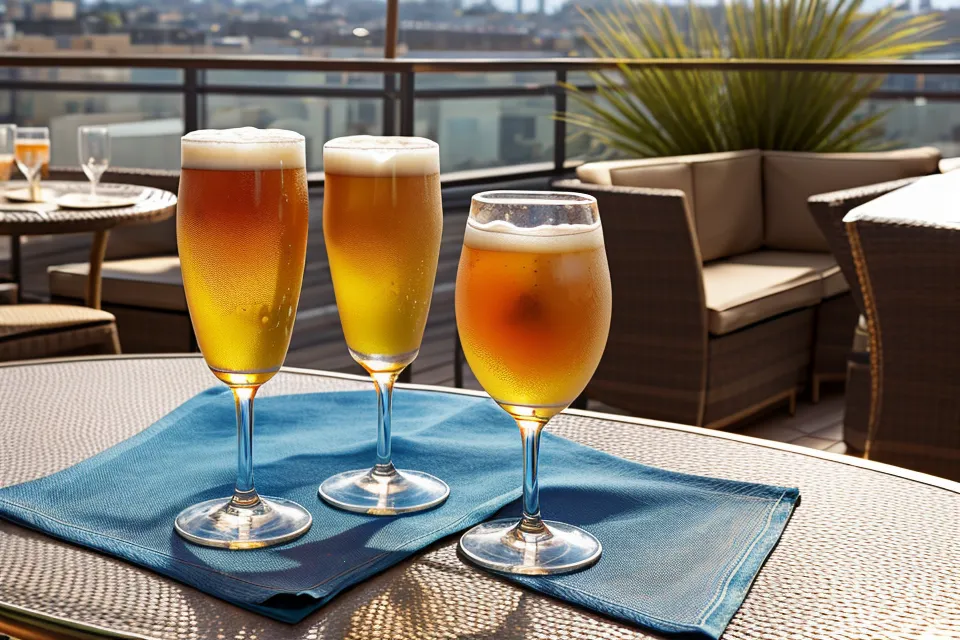 Deux verres sur une terrasse ensoleillée symbolisant un rendez-vous réussi